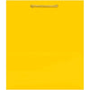 Vibrant Solid Glossy Medium Bag - 9.5"H x 7.75"W x 4.5" (1 Pc.) - Sturdy, Eye-Catching & Eco-Friendly - Ideal for Events, Celebrations & Gifting, Black - Yellow Sunshine