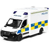 KiNSMART - Mercedes-Benz Sprinter UPS Edition Cargo Van, 1:48 O Scale Die Cast Metal Model Toy Van, Pull-Back Action - Police Euro