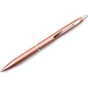 PILOT Acroball 1000 Ultra-Premium Refillable & Retractable Ball Point Pen, Navy Barrel, Fine Point, Black Ink, Single Pen (13653) - Rose Gold Barrel