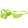 Bone Conduction Headphones Bluetooth, Wireless Open-Ear Headset with Microphones,Titanium Lightweight Sweat Resistant, Answer Phone Call Sports Earphones for Running Hiking Bicycling - Green