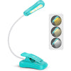 Vekkia Rechargeable Book Light for Reading in Bed, 3 Color x 3 Brightness, Lightweight Reading Light, Up to 70 Hours Lighting, Great for Readers, Travel (Blue) - Blue