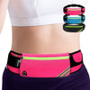 Slim Running Belt Fanny Pack,Waist Pack Bag for Hiking Cycling Workout,Reflective Runners Belt Jogging Pouch,Travelling Money Phone Holder for Running Gear Accessories - Pink