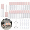3.5ML Mini Lip Gloss Tubes Empty With Wand Pink Diy Lipgloss Making Kit for Small Businesses Refillable Lip Gloss Containers Set for Girls(20pcs in One Box) - Pink-20