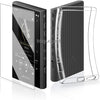 Soft Clear TPU Protective Shell Skin Case Cover for Sony Walkman NW-A300 Series NW-A306 NW-A307 (Clear case and Glass) - Clear case and Glass
