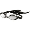 FINIS Lightning Goggles - Competitive Swim Goggles for Women & Men - Adjustable Straps - With 4 Interchangeable Nose Pieces - Silver/Mirror