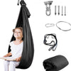 Aokitec Sensory Swing for Kids with Special Needs, Indoor Kids Swing Cuddle Hammock Chair Adjustable Aerial Swing for Children with Autism, ADHD, Asperger, Sensory Integration(Blue) - Black
