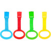 KALAMANDA 4 PCS Baby Playpen Pull Up Rings, Pull Up Handles Standing Walker Crib Pull Rings for Toddler Kids Children Walking Training Tool(Yellow/Red/Blue/Green) - Yellow/Red/Blue/Green
