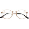 SOJOS Blue Light Blocking Computer Glasses Round Eyewear Anti Blue Light Lens Preppy Chic SJ5024B - C3 Rose Gold Frame