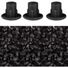 300 Pcs 4.4mm 0.17" Plastic Hole Plug Button Top Blanking Drilling Cover Caps Plugs for Chair Cabinet Cupboard Shelf, White - Black