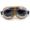 evomosa Motorcycle Goggles Vintage Pilot Style Cruiser Scooter Goggle Outdoor Sand Goggles Bike Racer Cruiser Touring Eyewear for Half Helmet - Silver