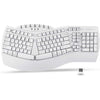 Perixx PERIBOARD-512B Wired Ergonomic Keyboard - Split Keyboard, Wrist Rest, Natural Typing - Wired USB Connectivity - US English - Black - White