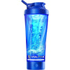 VOLTRX Premium Electric Protein Shaker Bottle, Made with Tritan - BPA Free - 24 oz Vortex Portable Mixer Cup/USB Rechargeable Shaker Cups for Protein Shakes - Blue
