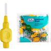 TePe Interdental Brush Original, Soft Dental Brush for Teeth Cleaning, Pack of 20, 0.8 mm, Large Gaps, Green, Size 5 - Yellow
