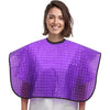 Waterproof unisex-adult Hair Dye Cape,Short Comb-Out Capes for Hair Stylist,Makeup Apron for Hair Color, - Purple