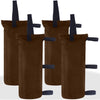 ABCCANOPY Canopy Weights Set of 4-120LBS Sand Bags for Pop up Tent, Weight Bags for Outdoor Gazebo, Trampoline, Pergola, Blue (Without Sand) - Brown