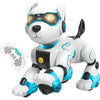 Robot Dog Toys for Kids, Remote Control Stunt Programmable Robot Puppy Toy Dog Interactive with Commands Sing, Dance, Bark, Walk Electronic Pet Dog for Boys Girls Gifts - Blue