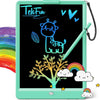 TEKFUN LCD Writing Tablet Doodle Board, 10inch Colorful Drawing Pad for Kids, Mess Free Coloring for Toddlers, Toys Gifts for 3 4 5 6 7 8 Year Old Girls Boys (Pink) - Green