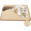 FUKUMARU Cat Scratcher Mat, 23.6 X 15.7 Inch Natural Sisal Cat Scratch Mats, Horizontal Cat Floor Scratching Pad Rug with Sticky Tapes, Protect Couch and Carpets - Beige-23.6 x 15.7 Inch