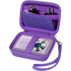 Carrying & Protective Case for Digital Camera, AbergBest 21 Mega Pixels 2.7" LCD Rechargeable HD/Kodak Pixpro/Canon PowerShot ELPH 180/190 / Sony DSCW800 / DSCW830 Cameras for Travel - Blue - Dark Purple