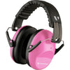 Vanderfields Hearing Protection Headphones - 26dB - Range Shooting Ear Protection - Noise Cancelling Ear Muffs for Adults - Double Pink