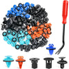 GOOACC Universal Plastic Fender Clips,200 Pcs Push Bumper Fastener Rivet Clips with 6 Size Auto Body Retainer Clips Bumpers,Car Fender Replacement for GM, Ford & Ch - 180 Clips + 1 Tools