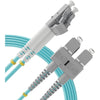 BEYONDTECH 1m (3ft) LC to LC Fiber Patch Cable – UPC Multimode Duplex Fiber Optic Cable – 50/125µm core, Compatible with OM3 – 10G LSZH PUREOptics Series - LC to SC