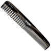 Kent 9T Tortoiseshell Fine Tooth and Wide Tooth Comb - Large Handmade and Saw-Cut Fine Hair Dressing Comb - Wet Hair Detangler Combs for Women and Durable Grooming Made in England - Graphite