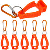 6PCS Glove Clips for Work, Non Slip Glove Holder Clip for Guard Labor Worker Glasses Helmets Hanger Clamp Grabber - 6 Pcs Orange