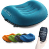 TREKOLOGY Ultralight Inflatable Camping Travel Pillow - ALUFT 2.0 Compressible, Compact, Comfortable, Ergonomic Inflating Pillows for Neck & Lumbar Support While Camp, Hiking, Backpacking - Teal Blue
