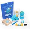 The Woobles Crochet Kit for Beginners - Easy Arts and Crafts Knitting & Crochet Animals Kit As Seen On Shark Tank - Kiki The Chick - Blue