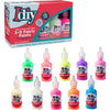 DIY Fabric Paints, Set of 12 Colors, (1oz bottles) Ultra Bright 3D Fabric Paint, Non-Toxic Water-Based and Permanent - Great Craft, Gift, Project, Summer Camp Activity - Decorate on Any Surface! - Neon + Glow