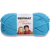 Bernat Softee Chunky Yarn, 3.5 Oz, Gauge 6 Super Bulky, Grey Heather - Ultra Blue