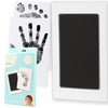 Pearhead Newborn Baby Handprint and Footprint Kit - No Mess Clean-Touch Ink Pad With Impression Cards, Safe for Skin, Perfect Keepsake for Family, Acid-Free, Black - 1-Pack, Medium/Large