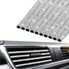 INSAUTO Bling Car Vent Outlet Trim,Bling Car Accessories for Women and Girls,10Pcs Rhinestone Car Air Conditioner Vent Decoration Strip(White) - White