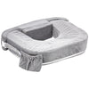 My Brest Friend Twin Nursing Pillow - Enhanced Comfort with Slipcover - Ultimate Ergonomic Support for Breastfeeding- Adjustable Strap and Silent Release Buckle with Handy Side Pocket, Evening Grey - Evening Grey