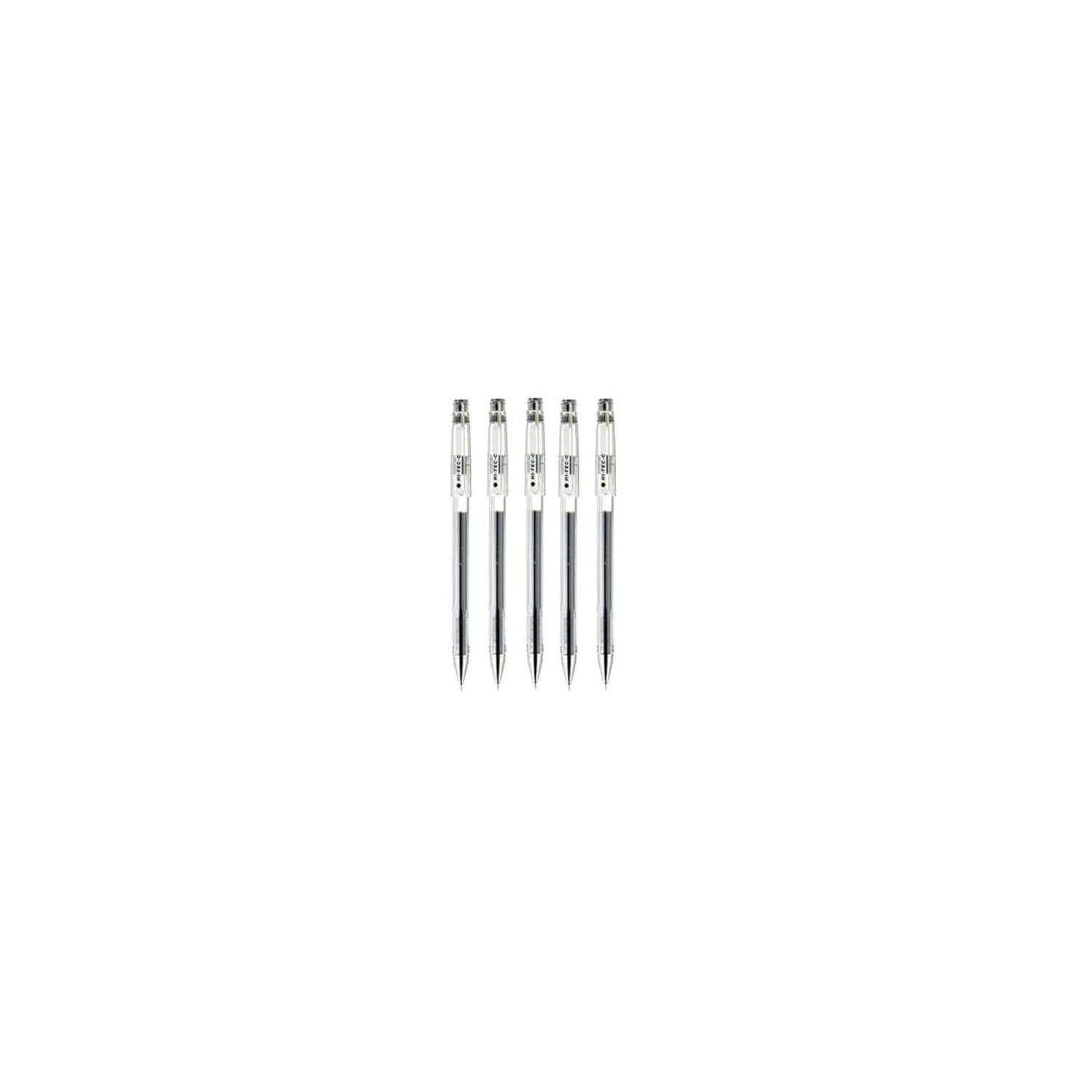 Buy now Pilot Hi-Tec-C 03 Gel Ink Pen, Micro Fine Point 0.3mm, Black Ink, LH-20C3, Value Set of 5 at indiglob india