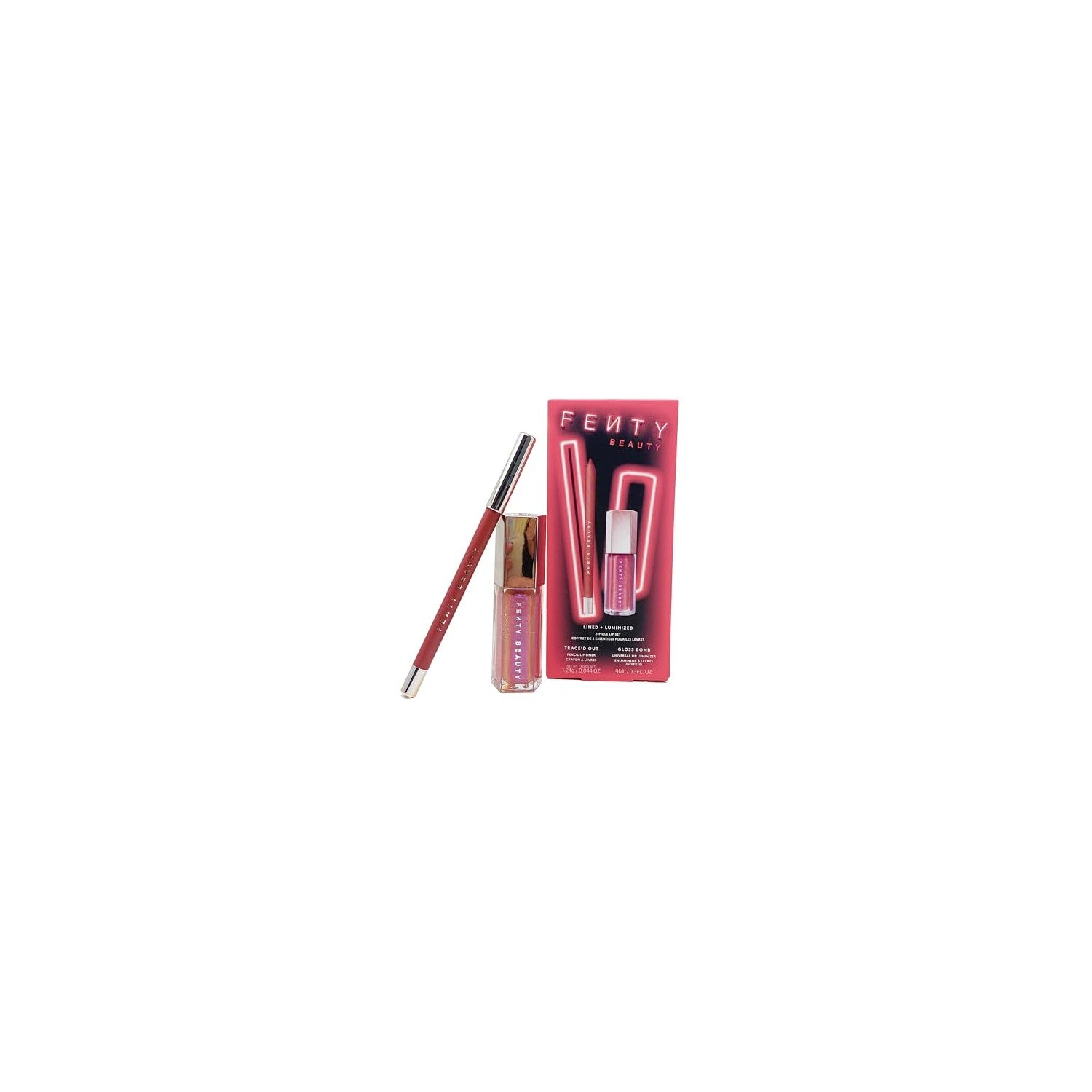 FENTY BEAUTY FENTY BEAUTY Lined + Luminized 2 piece Lip Set - Lip Liner (Riri) and Gloss Bomb (Grape Splash) India | Get Original Quality