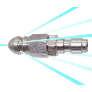 Buy now Pressure Washer Sewer Jetter Nozzle with Stainless Steel, Mini Compact Durable Sewer Jet Nozzle,Pressure Drain Jetter Hose Nozzle,1/4'' Quickly Connector, 5000 PSI (1 set) at indiglob india