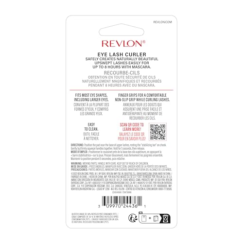 Buy now Revlon Natural Curl Lash Curler, Gives a Natural Eyelash Lift, with Finger Grips for a Non Slip Grip, Easy to Use, 1 Count at indiglob india