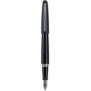 Buy now PILOT Metropolitan Collection Fountain Pen, Black Barrel, Classic Design, Medium Nib, Black Ink (91107) at indiglob india
