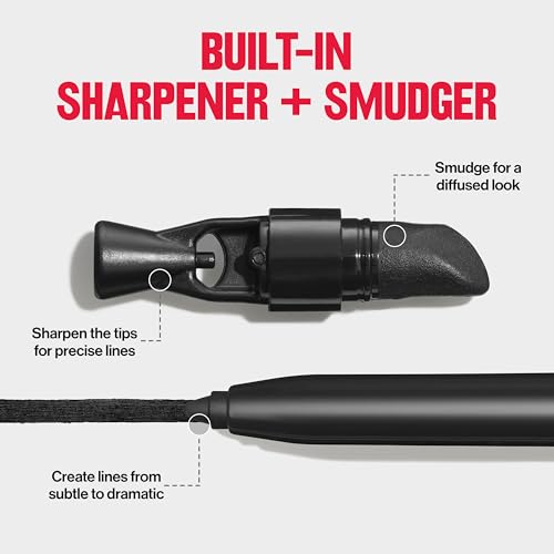 Buy now REVLON ColorStay Pencil Waterproof Eyeliner, Smudge-Proof, Eye Makeup with Built-In Sharpener, 204 Charcoal, 0.01 oz at indiglob india