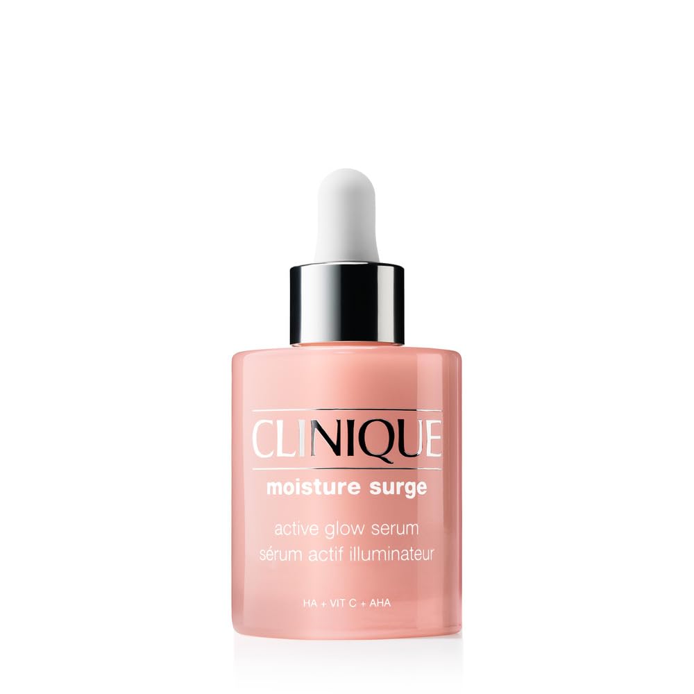 Clinique Moisture Surge Active Glow Serum with Lactic Acid, Hyaluronic Acid + Vitamin C | Hydrating, Lightweight + Oil Free Clinique Online | Available in India