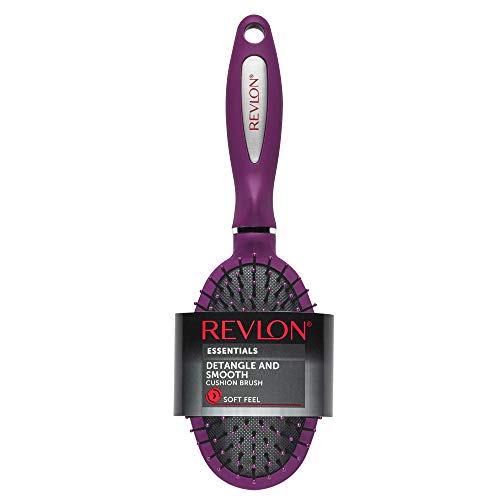 Buy now Revlon Detangle & Smooth Berry Cushion Hair Brush at indiglob india