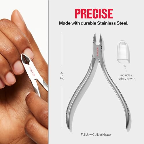 Buy now Revlon Full Jaw Cuticle Nipper, Manicure Tool for Nail Care, Made with Stainless Steel, High Precision Blade, Easy to Squeeze Spring, 1 Count at indiglob india