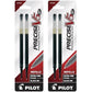 Buy now Pilot, Precise V5 RT Liquid Ink Refills, Extra Fine Point 0.5 mm, Black, Pack of 2 2 Count (Pack of 2) Black at indiglob india
