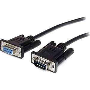 Buy now StarTech.com 3m Black Straight Through DB9 RS232 Serial Cable - DB9 RS232 Serial Extension Cable - Male to Female Cable (MXT1003MBK), 10 ft / 3m at indiglob india