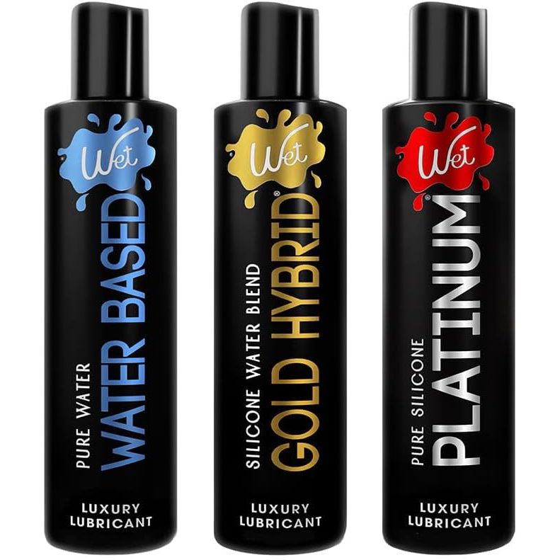 Buy now Wet Platinum Silicone-Based Personal Lubricant | Ultra Smooth, Super Slick, Hypoallergenic, Long-Lasting Performance, Waterproof Formula| Lube for Men, Women & Couples, 4.2 fl oz 1 Fl Oz (Pack of 3) Sampler Pack at indiglob india
