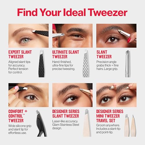 Buy now Revlon Designer Series Slant Tweezer, High Precision, Made With Long Lasting Stainless Steel, 1 Count at indiglob india