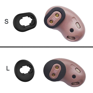 Buy now Luckvan 6 Pairs L/S Galaxy Buds Live Ear Tips Silicone Adapter Ear Wing Tips Replacement Earbuds Tips for Samsung Galaxy Buds Live Accessories Rubber Earbuds Tips, Black at indiglob india