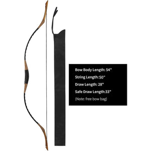 Buy now longbowmaker Hungarian Style Handmade Longbow Flagella Recurve Horsebow Archery 20-110LBS H1 at indiglob india